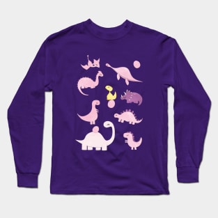 Pink Dinos Long Sleeve T-Shirt